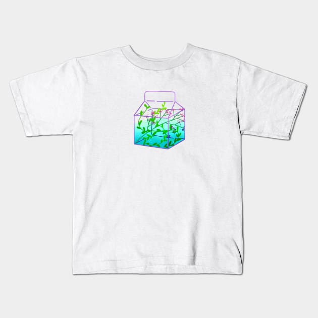 Juice box water terrarium aka aquarium Kids T-Shirt by THESOLOBOYY